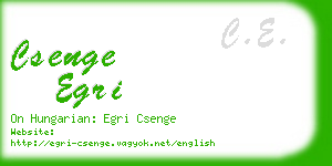 csenge egri business card